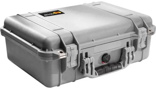 Main image of Pelican 1500 Watertight Hard Case without Foam Insert - Silver