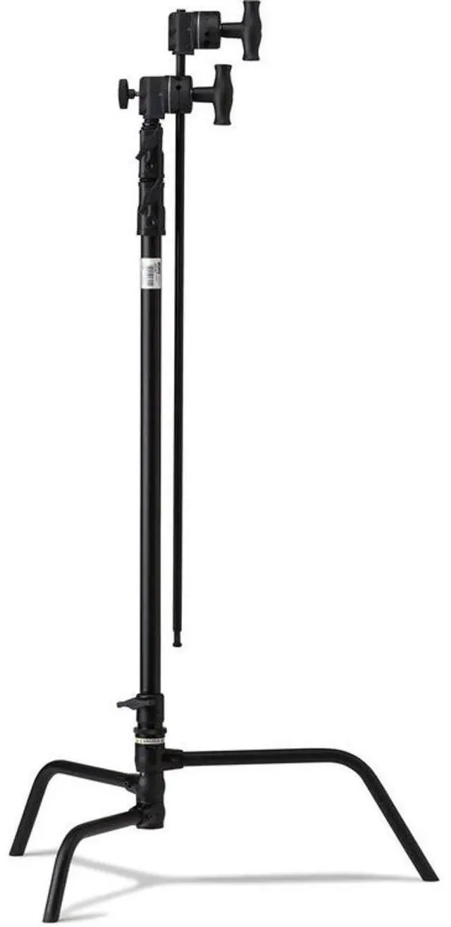 Alt view image 2 of 2 - Kupo 40" Master C-Stand with Turtle Base Kit, Includes 2.5" Grip Head and 40" Grip Arm with Hex Stud, 22lbs Capacity, Black