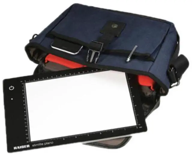 Alt view image 4 of 4 - Kaiser Slimlite Plano 5000K 10.5x15.5" Battery/AC Lightbox with USB Cable and Charging Adapter