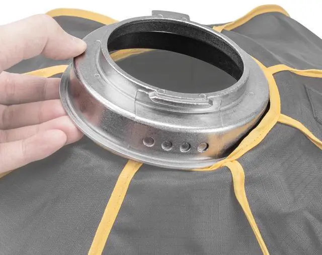 Alt view image 5 of 5 - Glow EZ Lock Quick Softbox Speedring Insert 130mm for Broncolor Pulso and Siros Flash Heads