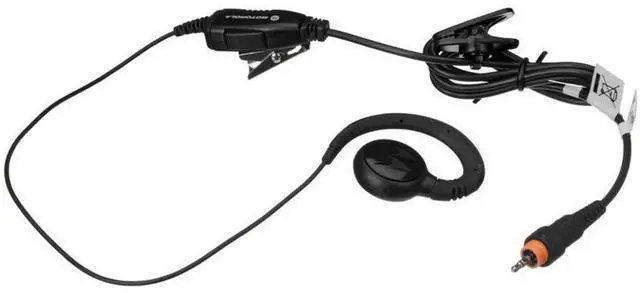 Alt view image 8 of 8 - MOTOROLA HKLN4455F Earpiece,Black,48 In. L,Ear Loop
