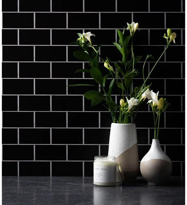 Alt view image 6 of 7 - V-FLAT WORLD Duo Board - 24x24" Double Sided Surface Board, White/Ebony Subway Tile
