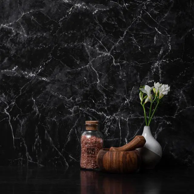 Alt view image 6 of 7 - V-FLAT WORLD V-FLAT WORLD Duo Board - 24x24" Double Sided Surface Board (Single), Onyx Marble/Alpine Marble