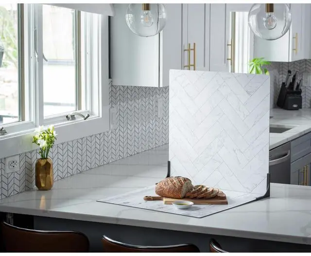 Alt view image 6 of 7 - V-FLAT WORLD Duo Board - 24x24" Double Sided Surface Board, Whitewash/Hickory Planks