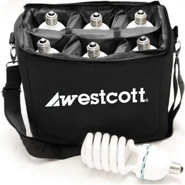 Alt view image 2 of 5 - Westcott LampGuard Case for 6 LED or Fluorescent Bulbs