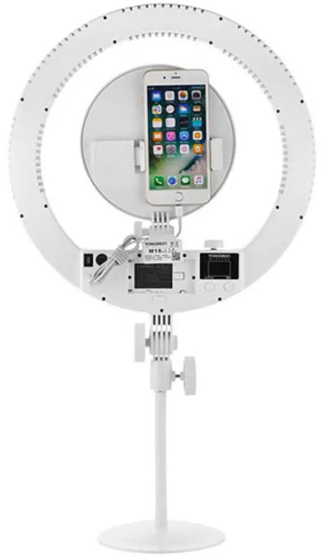 Alt view image 2 of 3 - Yongnuo YN208 Pro Bi-Color Ring Type Beautify LED Light with App Control