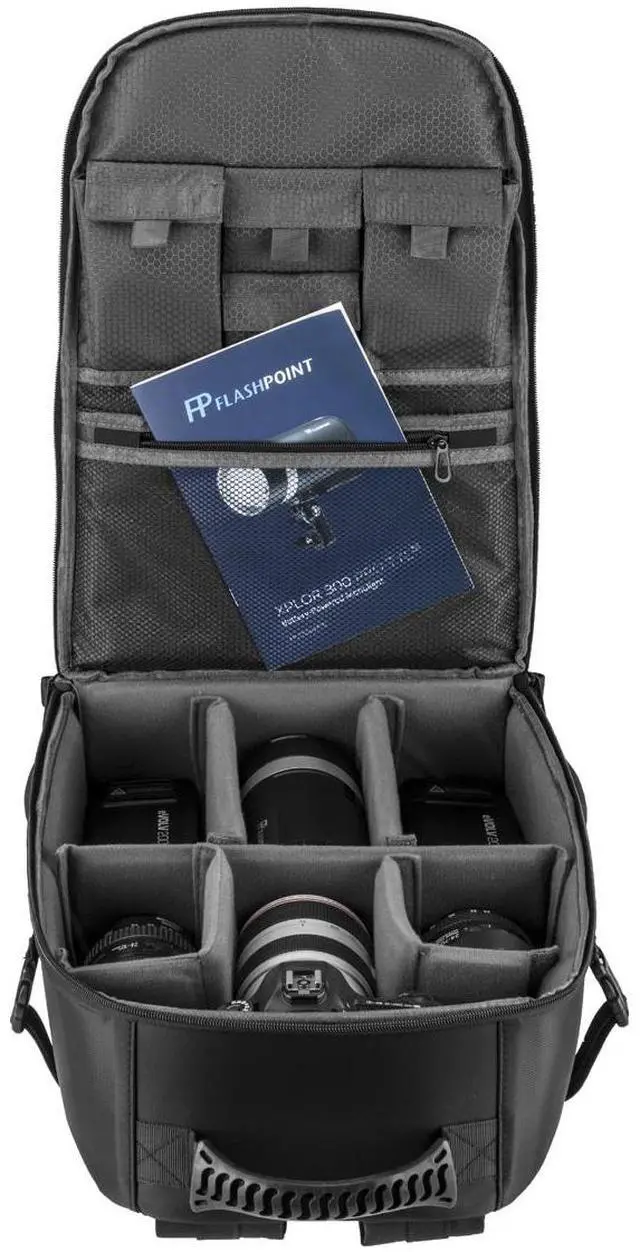 Alt view image 6 of 7 - Flashpoint CB20 Backpack for AD200 Pro and Select Flashpoint and Godox Stobes