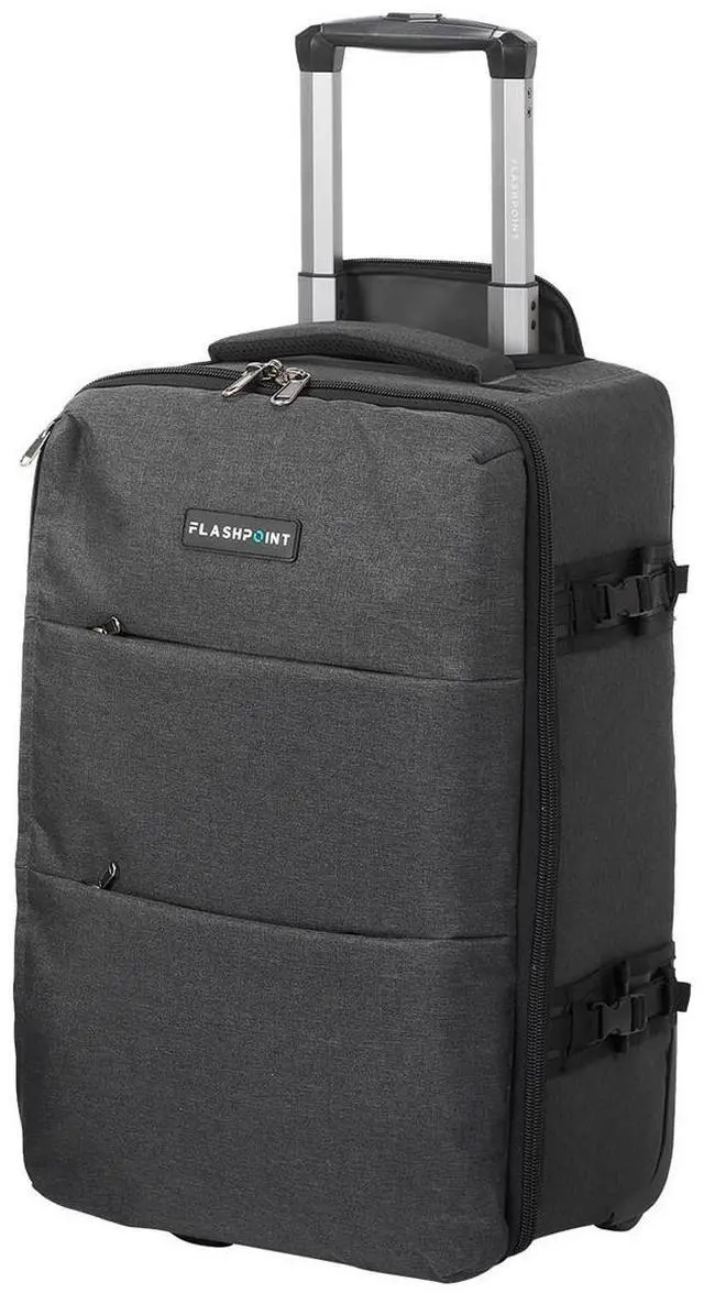 Alt view image 2 of 7 - Flashpoint Rolling Carrying Case for the XPLOR Power 1200 Pro (Godox CB17)