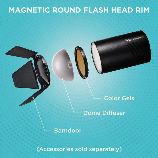 Alt view image 6 of 7 - Flashpoint Flashpoint XPLOR 100 Pro TTL R2 Battery-Powered Monolight #XPLOR100PT