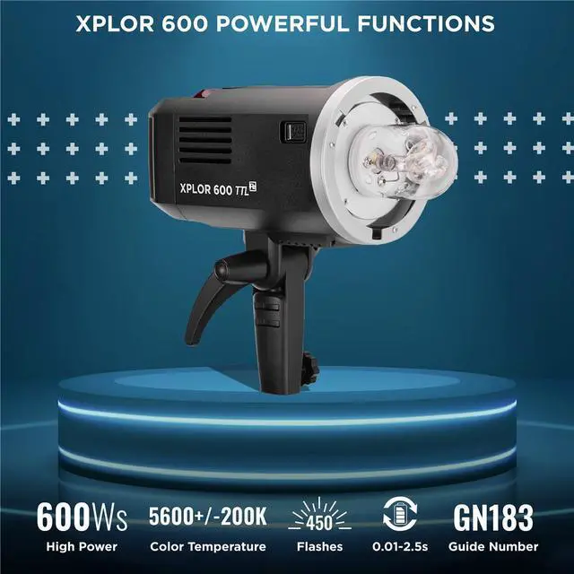 Alt view image 2 of 7 - Flashpoint XPLOR 600 R2 HSS TTL Battery-Powered All-In-One Outdoor Flash