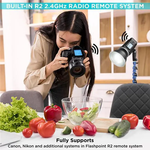 Alt view image 4 of 7 - Flashpoint XPLOR 600 R2 HSS TTL Battery-Powered All-In-One Outdoor Flash