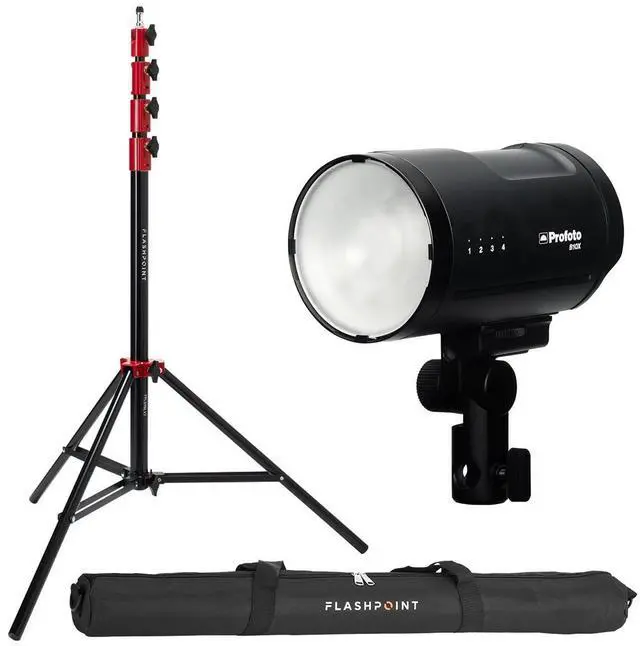 Main image of Profoto B10X Off Camera Flash Head, Bundle with Light Stand, Red/9.5' #901192 F