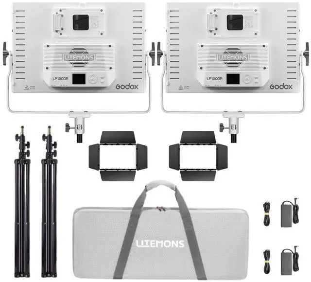 Main image of Godox Litemons LP1200R 120W RGB LED 2-Light Panel Kit