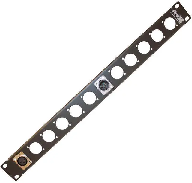 Alt view image 8 of 9 - ProX T-1U8XLR 1U Rack Panel Punched for 8 XLR, Speaker Twist connector or Power Connection Compatible Connectors