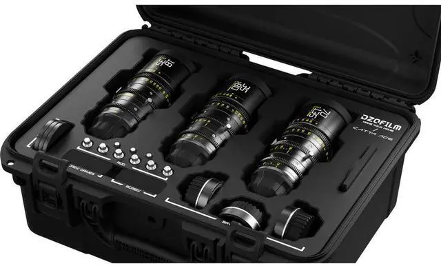 Alt view image 3 of 7 - DZOFILM Catta Zoom FF 18-35/35-80/70-135mm T2.9 Cine 3-Lens Kit, Sony E, Black