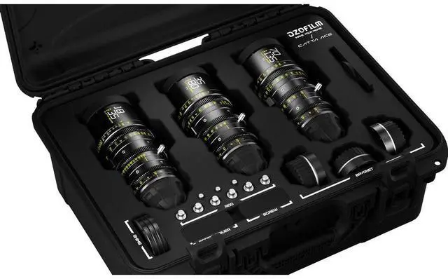 Alt view image 2 of 7 - DZOFILM Catta Zoom FF 18-35/35-80/70-135mm T2.9 Cine 3-Lens Kit, Sony E, Black