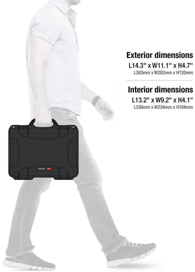 Alt view image 6 of 7 - Nanuk Medium 910 NK-7 Waterproof Case with Foam for Rode Newsshooter Wireless