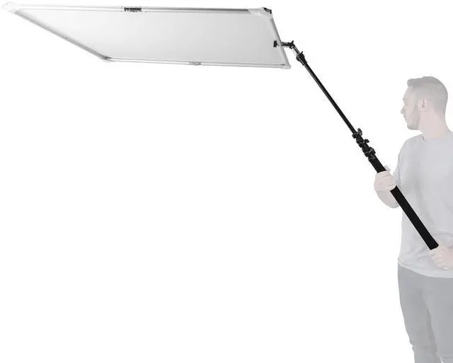 Alt view image 7 of 7 - Glow Reflector Panel and Sun Scrim Kit With Boom Handle and Carry Bag (43.3 x 43.3")