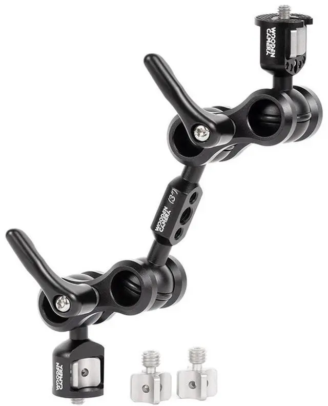 Main image of Wooden Camera Universal Ultra Arm 3" Monitor Mount with Combo 1/4-20 & 3/8-16 Screw Knob