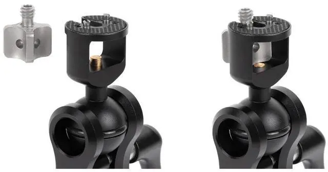Alt view image 3 of 3 - Wooden Camera Universal Ultra Arm 3" Monitor Mount with Combo 1/4-20 & 3/8-16 Screw Knob