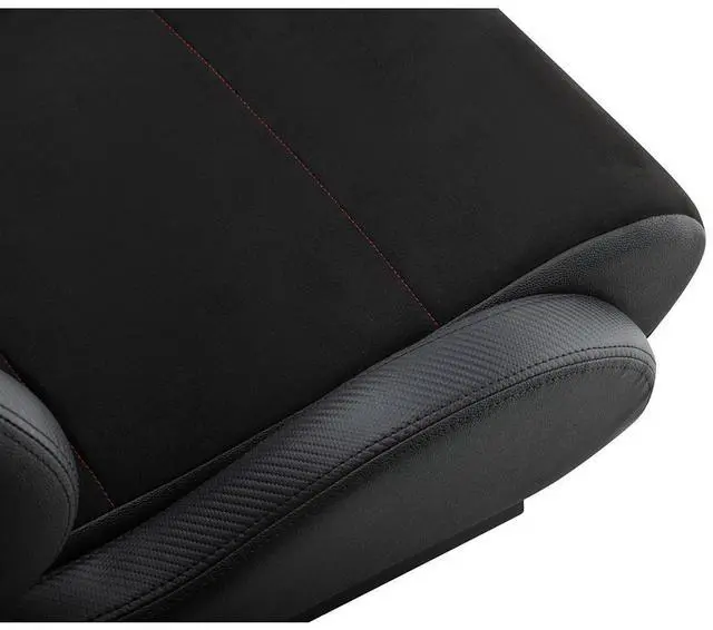 Alt view image 6 of 7 - NEXT LEVEL RACING ERS3 Elite Reclining Seat - PU Leather & Suede Edition (NLR-E051)