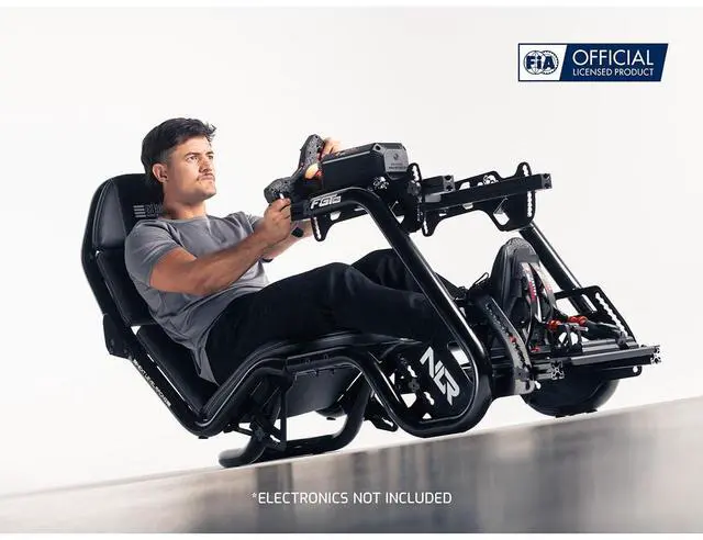 Alt view image 6 of 7 - Next Level Racing F-GT Pro Formula and GT Racing Simulator Cockpit, Black Edition