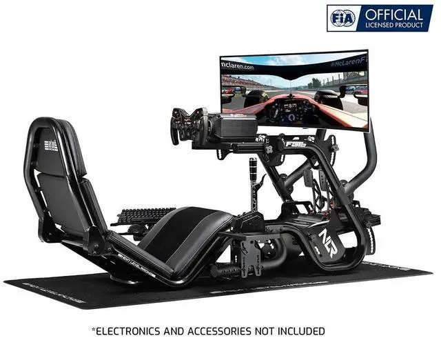 Alt view image 5 of 7 - Next Level Racing F-GT Pro Formula and GT Racing Simulator Cockpit, Black Edition