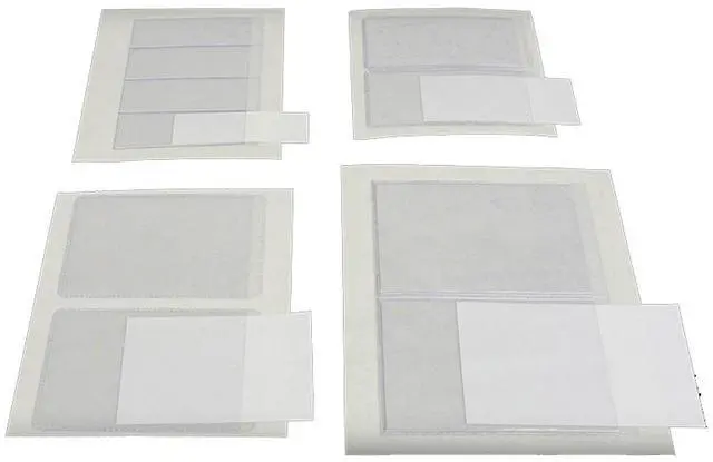 Main image of Archival Methods Adhesive Back Vinyl Label Holders, 1x3", Package of 20