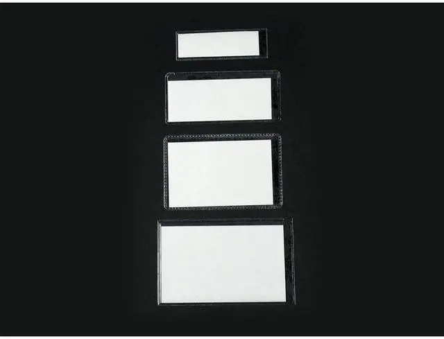 Alt view image 2 of 4 - Archival Methods Adhesive Back Vinyl Label Holders, 1x3", Package of 20