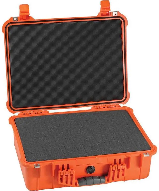 Alt view image 2 of 2 - Pelican 1520 Watertight Hard Case with Foam Insert - Orange