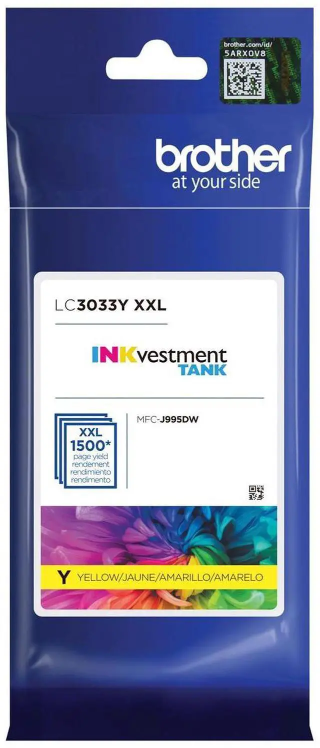Main image of Brother LC3033 Super High Yield INKvestment Tank Ink Cartridge, Up to 1500 Pages, Yellow