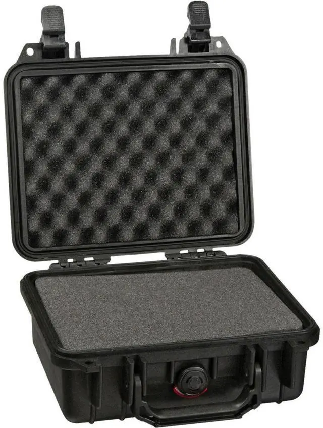 Alt view image 2 of 4 - Pelican 1200 Watertight Mini-S Hard Case with Foam Insert - Black
