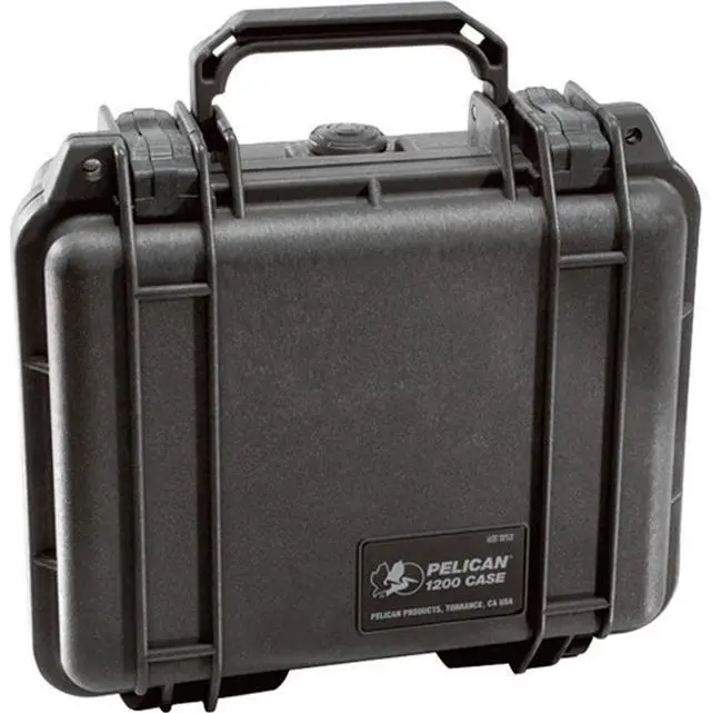 Alt view image 3 of 4 - Pelican 1200 Watertight Mini-S Hard Case with Foam Insert - Black