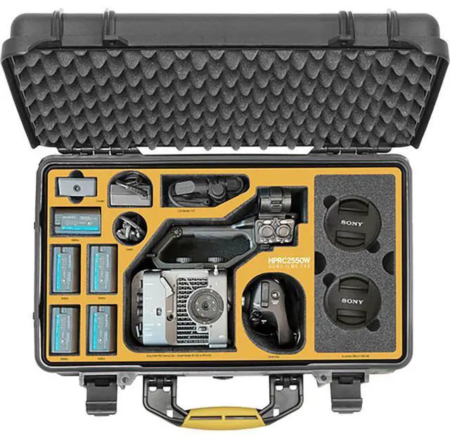 Alt view image 4 of 5 - HPRC 2550W Wheeled Hard Case for Sony FX6 Camera, Black