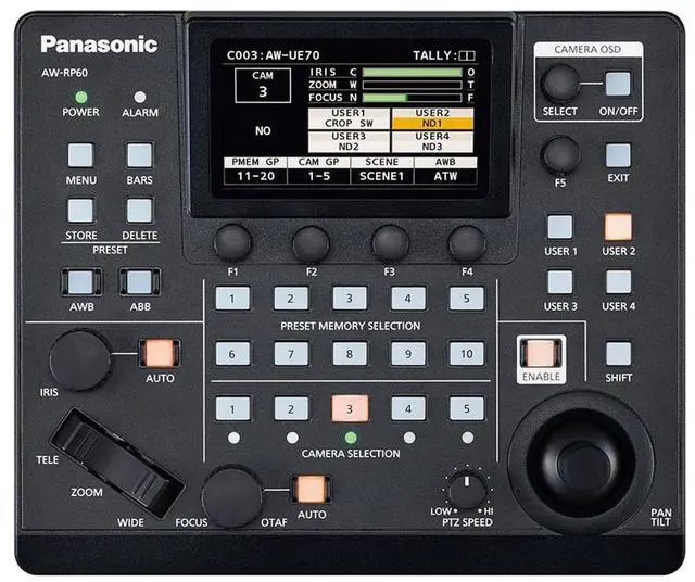 Alt view image 2 of 16 - Panasonic AW-RP60GJ Remote Camera Controller #AW-RP60GJ5