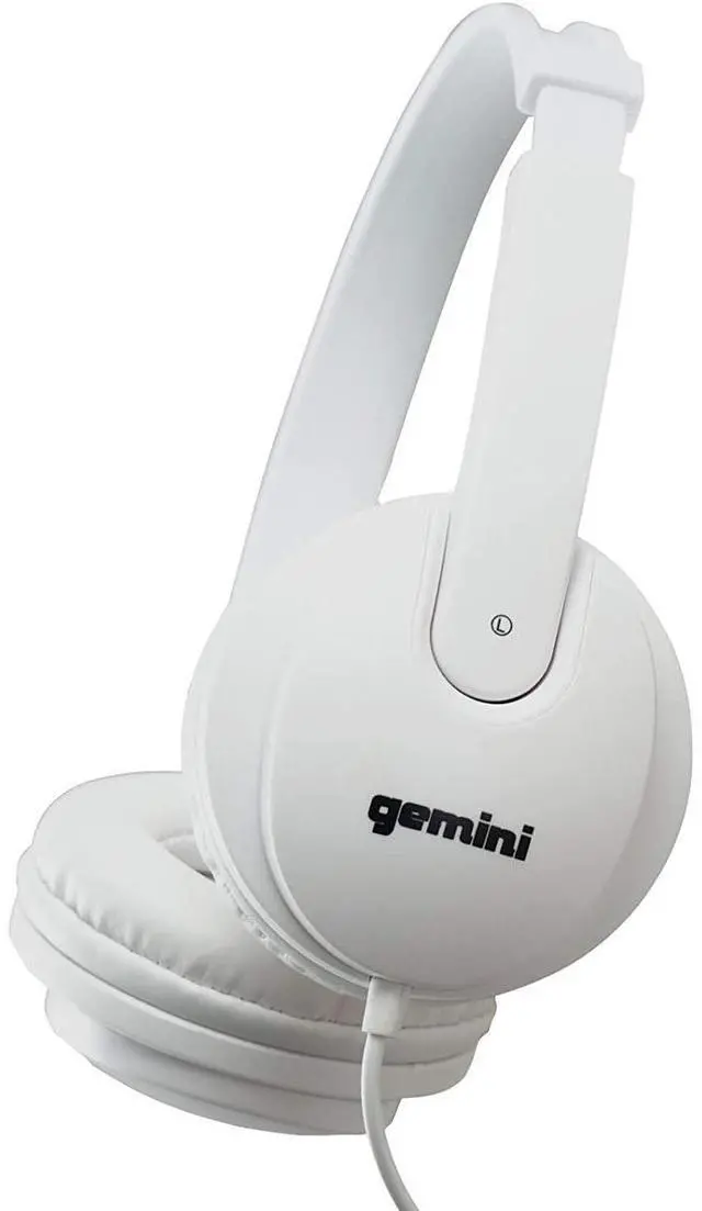 Alt view image 12 of 12 - Gemini DJX-200 Professional DJ Headphones White