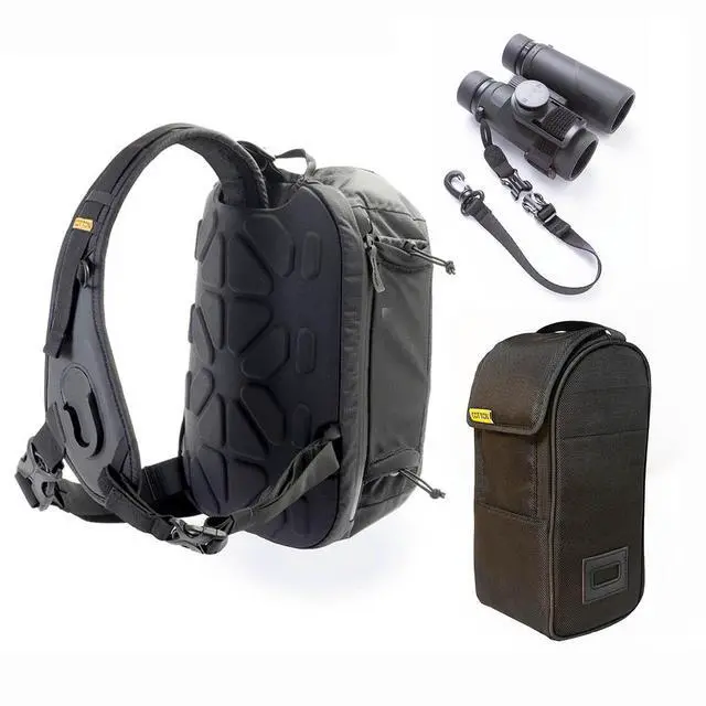 Main image of Cotton Carrier Hyker 12L Sling Bag with Lens Bag Insert for Binoculars, Black