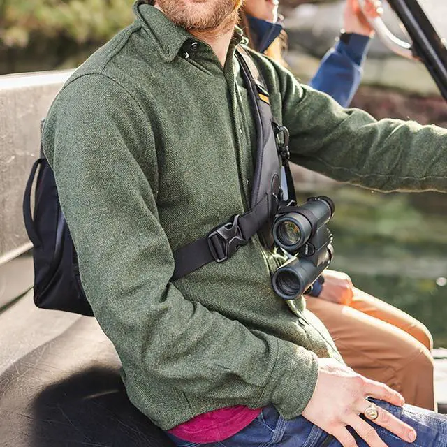 Alt view image 4 of 7 - Cotton Carrier Hyker 12L Sling Bag with Lens Bag Insert for Binoculars, Black