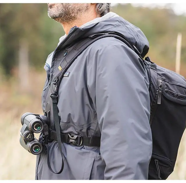 Alt view image 5 of 7 - Cotton Carrier Hyker 12L Sling Bag with Lens Bag Insert for Binoculars, Black