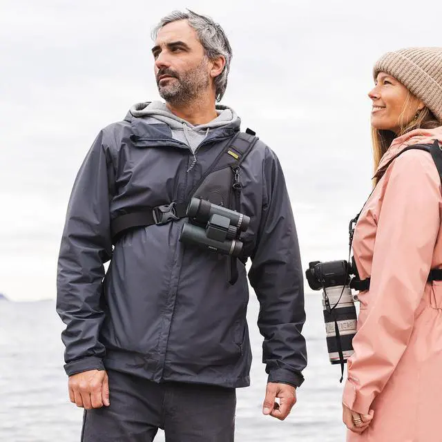 Alt view image 6 of 7 - Cotton Carrier Hyker 12L Sling Bag with Lens Bag Insert for Binoculars, Black