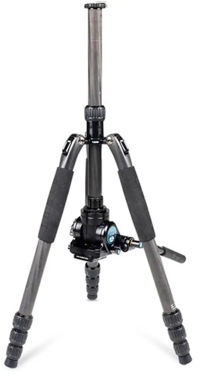 Alt view image 3 of 11 - Sirui T-024S Light Carbon Fiber Tripod with VA-5 Ultra Compact Fluid Video Head