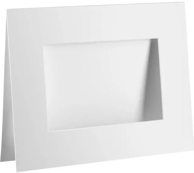 Alt view image 2 of 2 - Archival Methods Pre-Cut Exhibition Mats Board, One 11x14" on 16x20" Board, 4 Ply, Bright White, 5 Pack