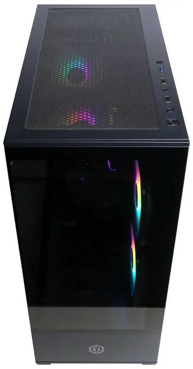 Alt view image 3 of 7 - CyberPowerPC Gamer Master Gaming Desktop Computer, AMD Ryzen 5 8400F 4.2GHz, 16GB RAM, 1TB SSD, NVIDIA GeForce RTX 5060 Ti 8GB, Windows 11 Home, Black