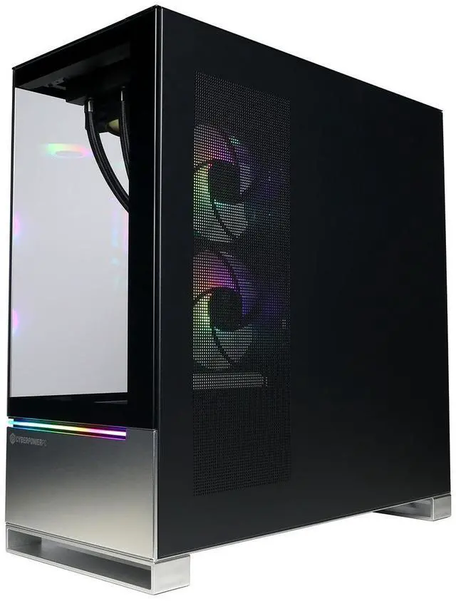 Alt view image 5 of 7 - CyberPowerPC Gamer Supreme Liquid Cooled Gaming Desktop Computer, AMD Ryzen 9 9950X3D 4.3GHz, 64GB RAM, 4TB SSD, AMD Radeon RX 9070 XT 16GB, Windows 11 Home, Black