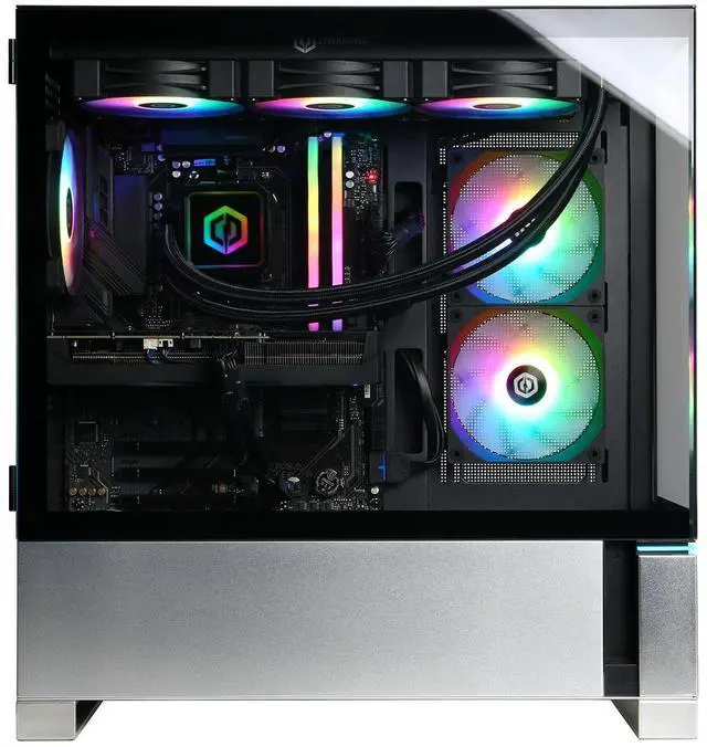 Alt view image 6 of 7 - CyberPowerPC Gamer Supreme Liquid Cooled Gaming Desktop Computer, AMD Ryzen 9 9950X3D 4.3GHz, 64GB RAM, 4TB SSD, AMD Radeon RX 9070 XT 16GB, Windows 11 Home, Black