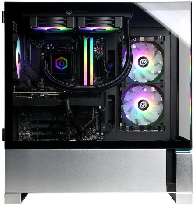 Alt view image 6 of 7 - CyberPowerPC Gamer Supreme Liquid Cooled Gaming Desktop Computer, AMD Ryzen 7 8700F 4.1GHz, 32GB RAM, 2TB SSD, NVIDIA GeForce RTX 5060 Ti 16GB, Windows 11 Home, Black