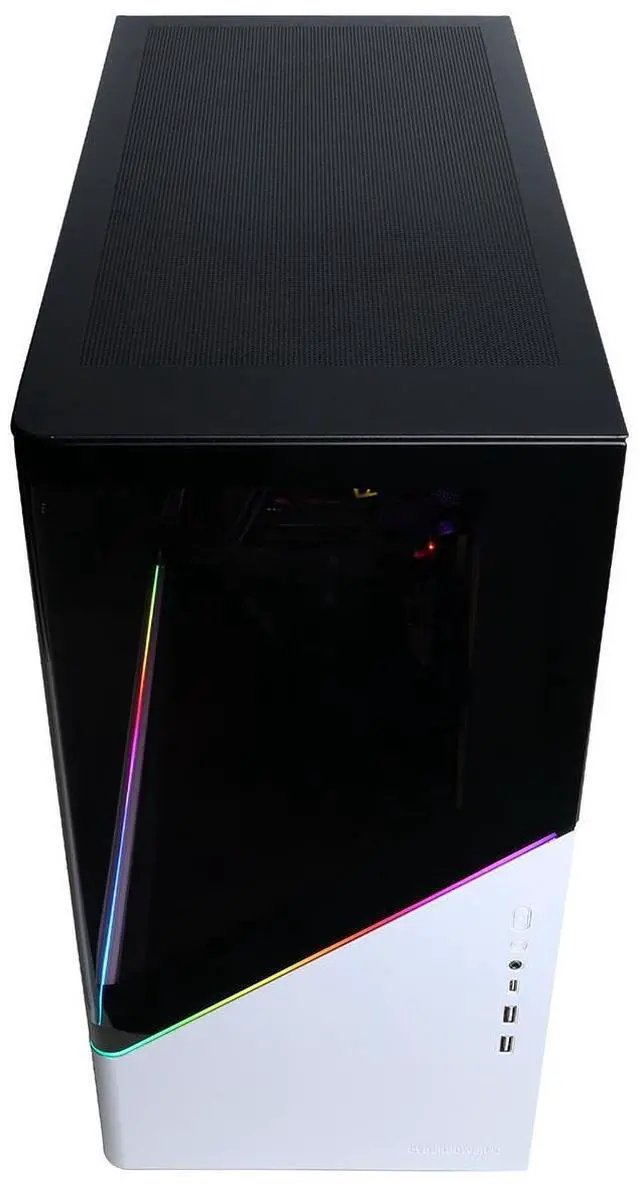 Alt view image 3 of 7 - CyberPowerPC Gamer Supreme Liquid Cooled Gaming Desktop Computer, Intel Core i7-14700F 2.1GHz, 16GB RAM, 2TB SSD, NVIDIA GeForce RTX 5060 8GB, Windows 11 Home, White