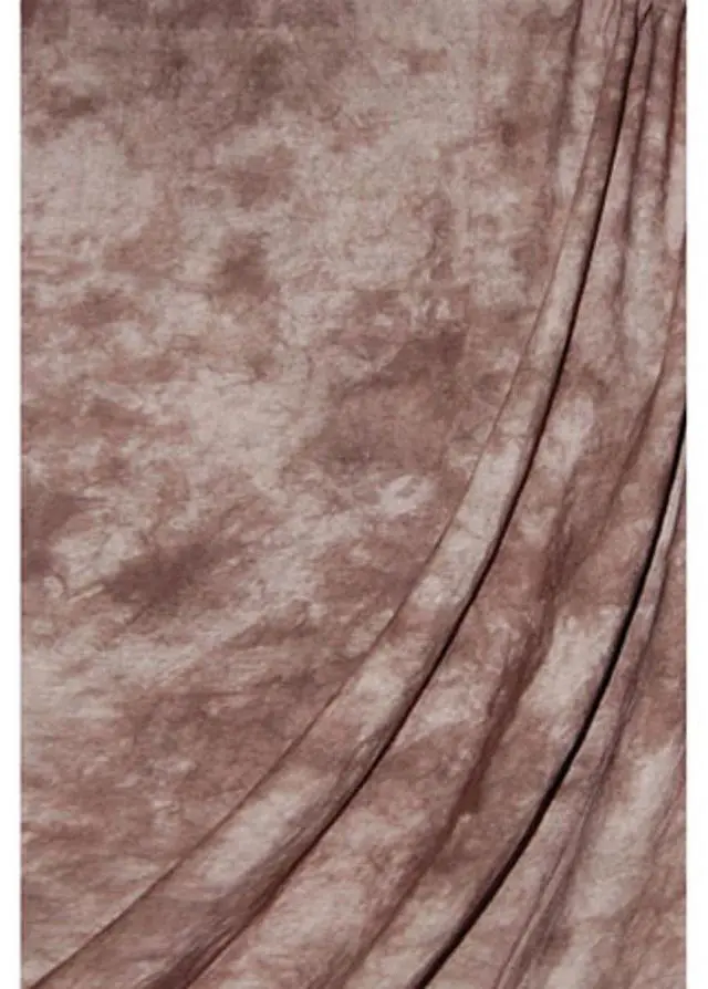 Main image of Savage Accent Series, 10x12' Dyed Crushed Muslin Background, Style; Autumn Brown, Color: Medium Brown with White Swirls