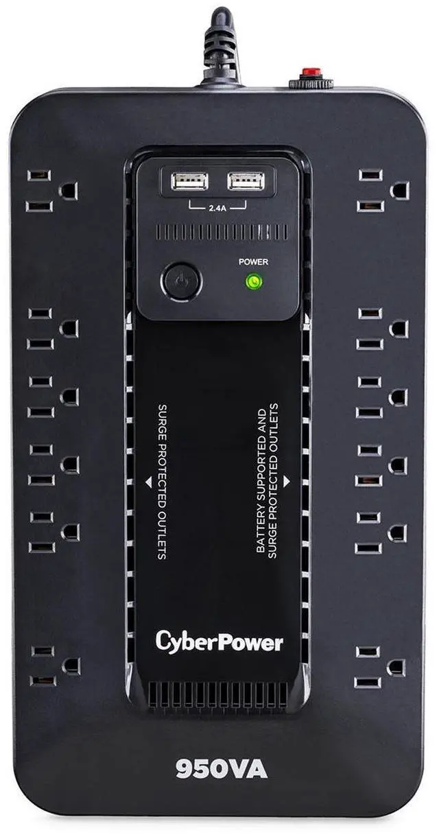 Alt view image 6 of 12 - CyberPower SX950U UPS PC Battery Backup