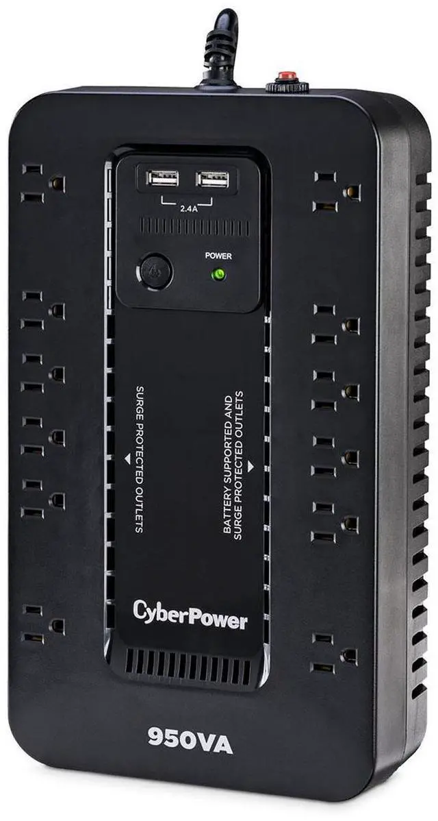 Alt view image 7 of 12 - CyberPower SX950U UPS PC Battery Backup